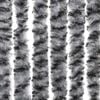 vidaXL Fly Curtain Grey and Black and White 100x200 cm Chenille