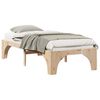 vidaXL Bed Frame Brown 90 x 200 cm Solid Pine Wood