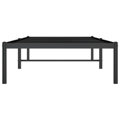 vidaXL Metal Bed Frame Black 80x200 cm