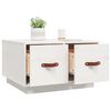 vidaXL Coffee Table White 60x53x35 cm Solid Wood Pine