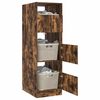 vidaXL Laundry Cabinet Smoked Oak 50 x 68 x 162 cm Engineered wood