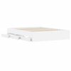 vidaXL Bed Frame with Drawers without Mattress White 150x200 cm King Size
