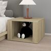 vidaXL Bedside Table Sonoma Oak 57x55x36 cm Engineered Wood