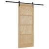 vidaXL Sliding Door Natural 86 x 211 cm Solid Pine Wood