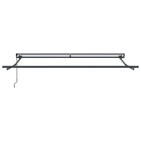 vidaXL Awning Frame Retractable Manual Anthracite 3.5 x 2.5 m