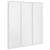 vidaXL Bath Screen Folding Frosted 132 x 140 cm Aluminium & PP Panel