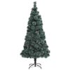 vidaXL Artificial Pre-lit Christmas Tree with Ball Set Green 210 cm
