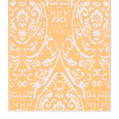 vidaXL Outdoor Carpet Orange and White 80x150 cm PP