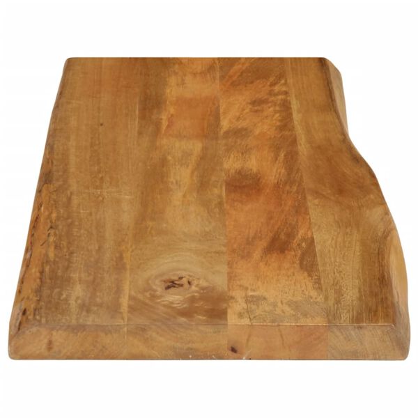 vidaXL Table Top 100x40x3.8 cm Live Edge Solid Wood Mango