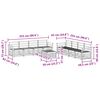 vidaXL Sofa Sets 9 pcs Natural Solid Acacia Wood