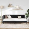 vidaXL Corner Bed Frame with Headboard Black 90 cm x 200 cm Velvet