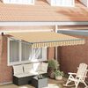 vidaXL Awning Retractable Multicolour 3 x 2.5 m Polyester and metal