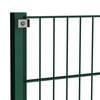 vidaXL Fence Panel with Posts Iron 1557.5x120 cm Green