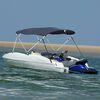 vidaXL 4-bow Bimini Top with Sidewalls 243x(200-213)x137 cm