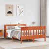 vidaXL Bed Frame without Mattress Wax Brown 140x200 cm Solid Wood Pine