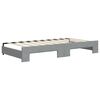 vidaXL Daybed with Trundle without Mattress Light Grey 90x190 cm Single