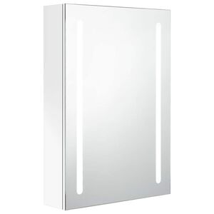 vidaXL LED Bathroom Mirror Cabinet Shining White 50x13x70 cm
