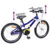 vidaXL Kids Bike 20'' for 6-11 Years Old Blue White