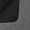 vidaXL Double-sided Quilted Bedspread 170x210 cm Grey and Black