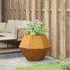 vidaXL Planter Rusty 75 x 75 x 60 cm Weathering Steel