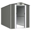 vidaXL Garden Shed Light Grey 192x357x223 cm Galvanised Steel