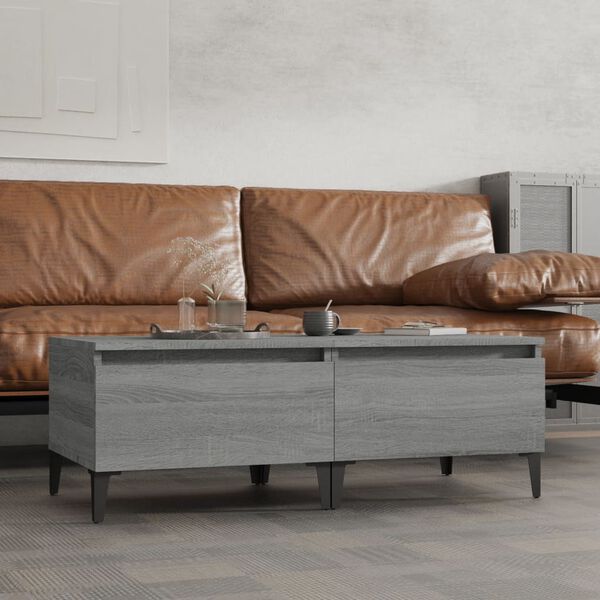 vidaXL Side Tables 2 pcs Grey Sonoma 50x46x35 cm Engineered Wood