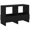 vidaXL Magazine Rack Black Oak 68.5 x 30 x 45 cm