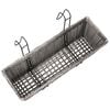 vidaXL Balcony Raised Beds 2 pcs 50 cm Grey Poly Rattan