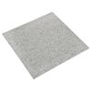 vidaXL Carpet Floor Tiles 20 pcs 5 m² 50x50 cm Light Grey