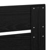 vidaXL Bed Frame with Headboard Black 75 x 190 cm Solid Pine Wood
