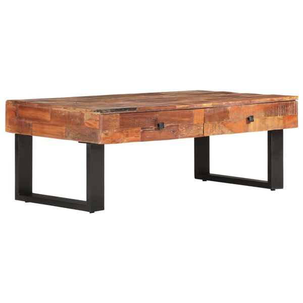 vidaXL Coffee Table 110x60x40 cm Solid Reclaimed Wood
