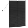 vidaXL Venetian Blinds Height Adjustable Black 130 x 90 cm Aluminium