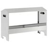 vidaXL Chicken Feeding Trough Silver 81 x 32 x 53.5 cm