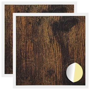 vidaXL Self-adhesive Screw Cover 2 pcs Smoked Oak &Oslash; 20 x 0.5 mm