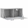 vidaXL Wall Cabinet Concrete Grey 80x36.5x35 cm Engineered Wood