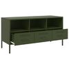 vidaXL TV Cabinet Olive Green 100.5x39x50.5 cm Steel