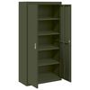 vidaXL Storage Cabinet 2 pcs Olive Green 90 x 40 x 180 cm Steel