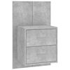 vidaXL Wall-mounted Bedside Cabinets 2 pcs Concrete Grey