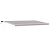 vidaXL Retractable Awning Light Grey 500 x 350 cm Fabric and Aluminium