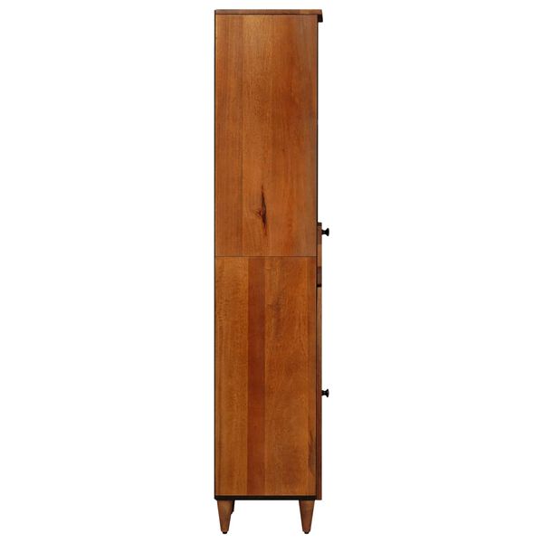 vidaXL Bathroom Cabinet with Drawer with Shelf Walnut 38 x 33 x 160 cm