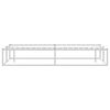 vidaXL Bed Frame without Mattress White 180x200 cm Super King Metal