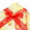 vidaXL Gift Box with 60 LEDs 3 pcs Warm white 20 x 20 x 20 cm Acrylic