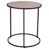 House Nordic Side Table Johanna 40 cm Round Natural and Black