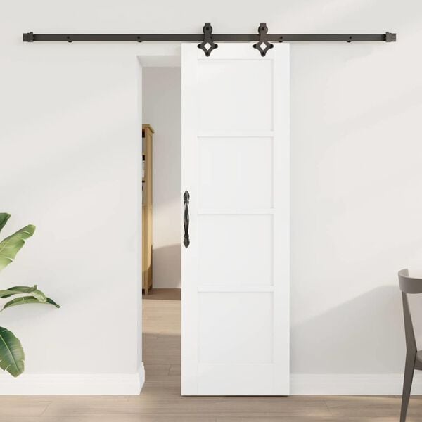 vidaXL Sliding Door ORKDAL White 61 x 198.5 cm Solid Pine Wood