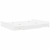vidaXL Storage Bed Frame White 140 x 200 cm Engineered Wood