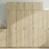 vidaXL Storage Cabinet Sonoma Oak 80x42.5x225 cm Engineered Wood