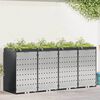 vidaXL Wheelie Bin Storage for 4 Bins Anthracite 272 x 77.5 x 121.5 cm