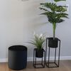 House Nordic 2 Piece Flower Pots Lena Black