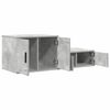 vidaXL Storage Cabinet 2 pcs Concrete Grey 127 x 41 x 40 cm