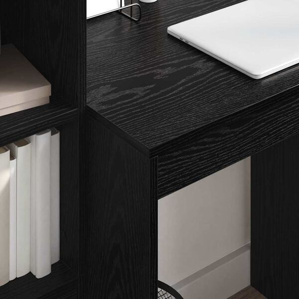 vidaXL Desk Black Oak 70 x 50 x 76 cm